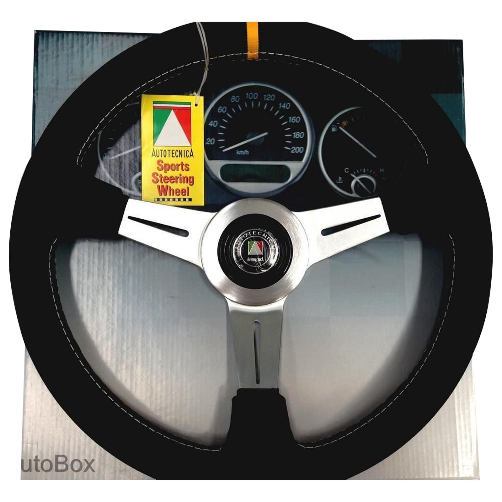 Classic Black Leather Steering Wheel & Boss Kit for Nissan GU Patrol Navara